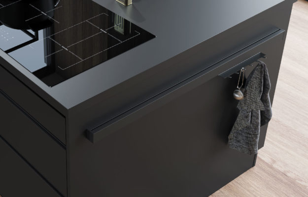 Paneel-System der Küche Perfect Soft schwarz